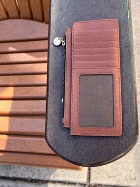 Lodis Chestnut Catalina Long Stacker Card Wallet